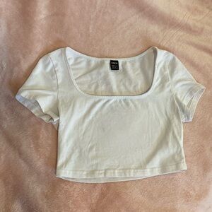 white and brown crop tops